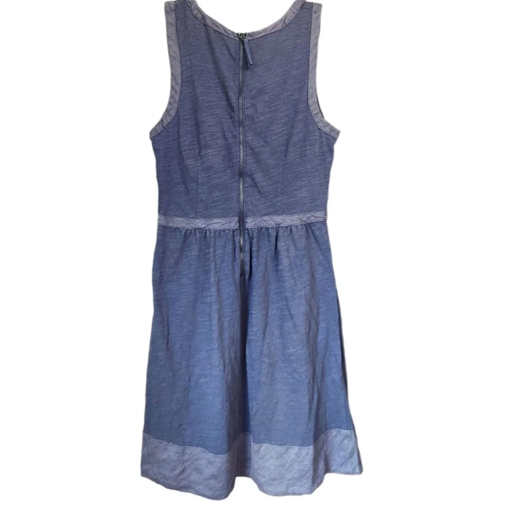 JCrew Cotton Fit & Flare Sleeveless Dress in Gray Size 2 Small